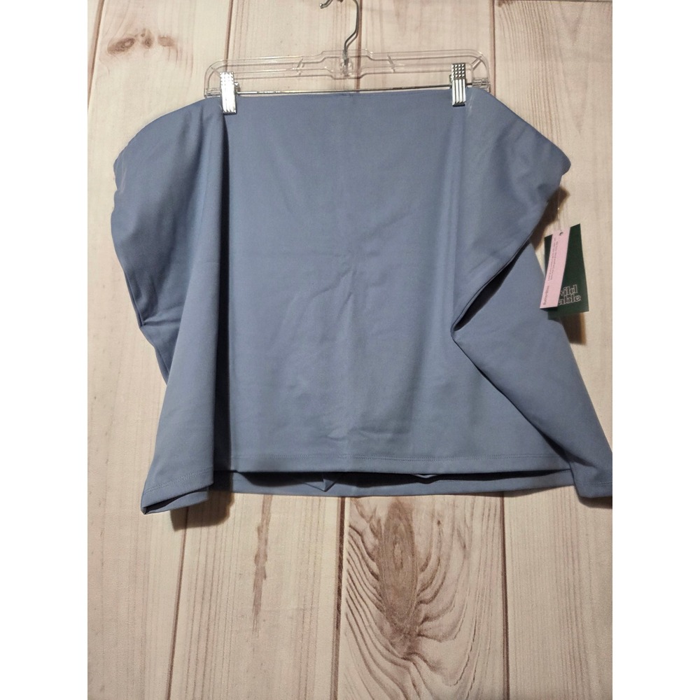 Wild Fable ButterBliss Blue Skort Athletic Mini Skirt with Shorts‎ 4X NWT